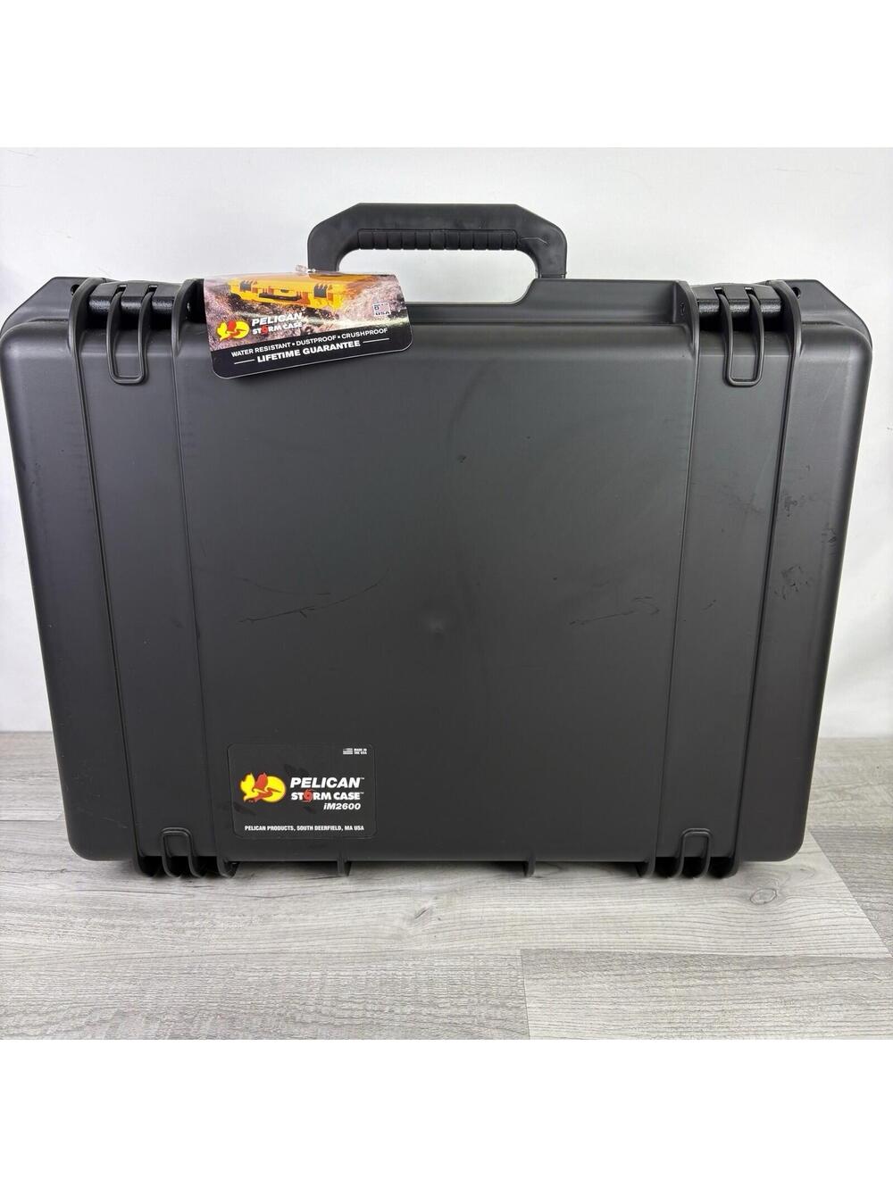 Pelican Storm iM2600 Black Hard Case w/ Custom Foam Insert - Brand New w/ Tags